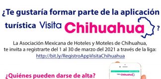 Aún estás a tiempo de formar parte de la app “Visita Chihuahua»