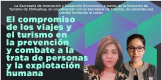 Invita Sector Turismo a curso para prevención y combate de trata de personas