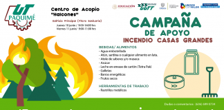 Convocan a la población a colecta en apoyo a combatientes de incendio en Casas Grandes