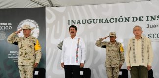 Inauguran Gobernador y Presidente López Obrador nuevo cuartel de la Guardia Nacional en Juárez