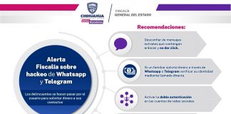 Alerta Fiscalía sobre hackeo de cuentas WhatsApp y Telegram