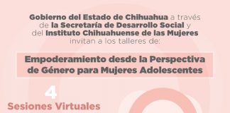 Convoca Gobierno del Estado a mujeres adolescentes a participar en talleres de perspectiva de género