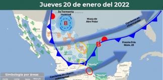 Alerta Protección Civil Estatal por Tercera Tormenta invernal de la temporada