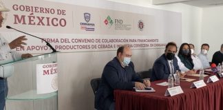 Firman convenio productores chihuahuenses, FND y grupo Modelo