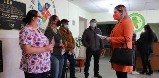 Recorre diputada América García Unidad Médica CESSA y Unidad Básica de Rehabilitación en Ascensión