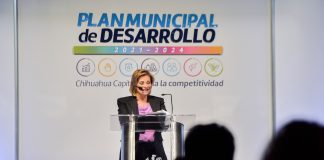 “Impulsaremos la competitividad de la capital con infraestructura aeroportuaria y con 250 millones en inversión hidráulica”; anuncia Gobernadora durante el Plan Municipal de Desarrollo de Chihuahua