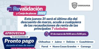 Este 31 de marzo último día de pronto pago en revalidación y canje de placas