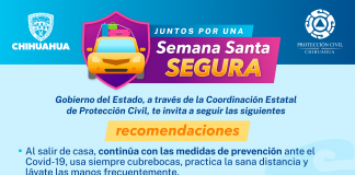 Emite Coordinación Estatal de Protección Civil Estatal recomendaciones por Semana Santa