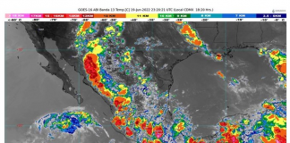 Emite Protección Civil Estatal aviso preventivo por lluvias, viento y tormentas eléctricas en el estado