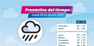 Llega hoy frente frio a Chihuahua