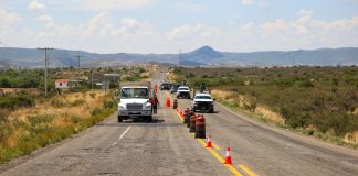 Realiza Gobierno del Estado trabajos de bacheo en la vía corta a Parral