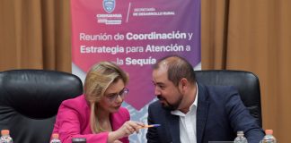 Coordina Maru Campos estrategia interinstitucional para establecer acciones contra la sequía