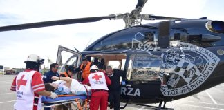 Traslada Estado vía aérea a mujer por emergencia obstétrica