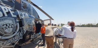 Trasladan en helicóptero de Gobierno del Estado a recién nacido