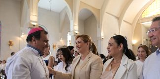 Acude Maru Campos a reapertura de la Co-Catedral de San Pedro, en Madera