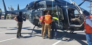 Trasladan vía aérea a paciente con quemaduras desde Ciudad Juárez a la capital