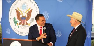 Se reúne alcalde Cruz Pérez Cuellar con Embajador de los Estados Unidos en México