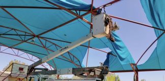 Instala gobierno municipal de Ascensión luminarias led en la secundaria federal Vicente Guerrero
