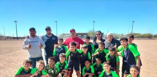 Gran inauguración de evento de fútbol femenil y varonil de la Zona XLI de primarias en Ascensión
