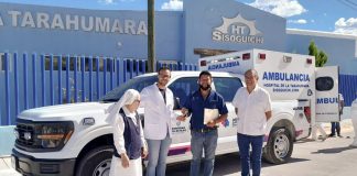 Cumple Maru Campos con Sisoguichi: Entrega ambulancia para el servicio de 5 mil pacientes del Hospital de la Tarahumara