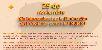 Conmemoración del Día Internacional de la Eliminación de la Violencia contra las Mujeres
