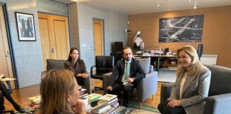 Maru Campos se reúne con embajadora de Francia para reforzar colaboración en educación, desarrollo económico y sostenibilidad