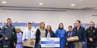 Maru Campos apoya a estudiantes de pueblos originarios