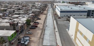 Presenta Obras Públicas de Ciudad Juárez avance en pavimentación de la calle Refugio de la Libertad