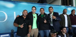 Acude alcalde Cruz Pérez Cuéllar a juego de Bravos