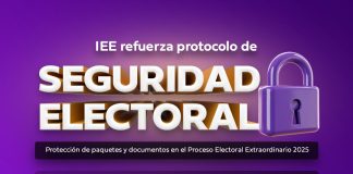 Refuerza IEE protocolo para proteger documentación electoral del proceso extraordinario federal