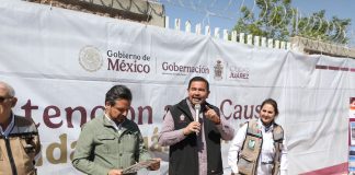 Visitan alcalde Cruz Pérez Cuéllar y el director general del IMSS la colonia Sierra Vista