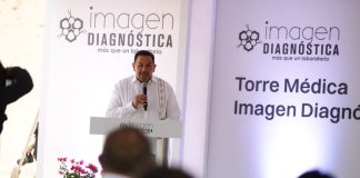 Participa alcalde Cruz Pérez Cuéllar en colocación de primera piedra de torre médica