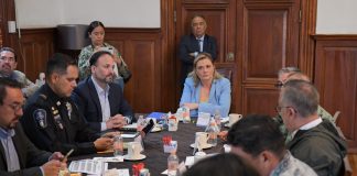 Maru Campos acuerda con Mesa de Seguridad mantener trabajo conjunto en la atención de la contingencia por lluvias