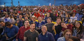 Cruz Pérez Cuéllar realiza gira en Chihuahua y asiste al juego de Caudillos